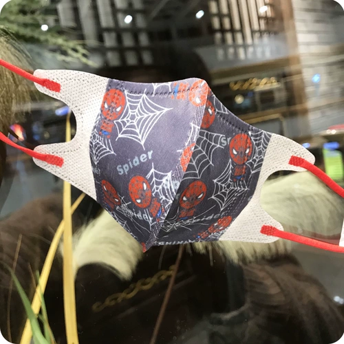 Демисезонная трехмерная одноразовая детская мультяшная медицинская маска для мальчиков, 3D