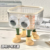 Прозрачная труба без покрытия+глаз+желтые ноги