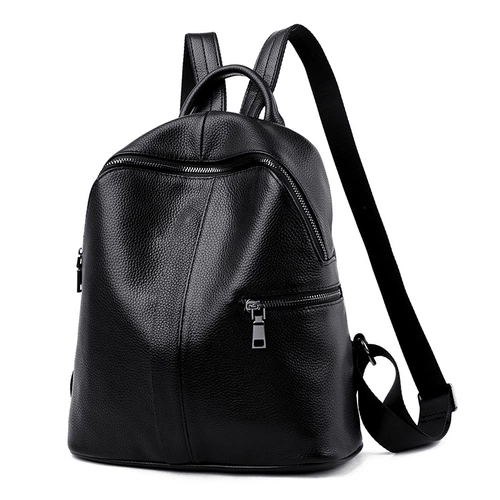 Рюкзак, весенняя универсальная кожаная вместительная и большая сумка через плечо, из натуральной кожи, 2023 года, тренд сезона, воловья кожа