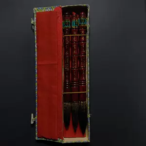 Кисти Panda Hubizhai 1960-х годов, 3 большие ручки в коробке, подержанные неиспользованные предметы коллекционирования.