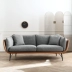 Gu Quan đơn giản và hiện đại sofa vải ba người phòng khách căn hộ nhỏ bằng sắt rèn nhẹ vải da sang trọng kết hợp với sofa có thể tháo rời và giặt được - Ghế sô pha