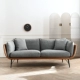 Gu Quan đơn giản và hiện đại sofa vải ba người phòng khách căn hộ nhỏ bằng sắt rèn nhẹ vải da sang trọng kết hợp với sofa có thể tháo rời và giặt được - Ghế sô pha