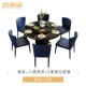 Ánh sáng hiện đại sang trọng bàn ăn và ghế kết hợp đơn giản gấp kính thiên văn hộ gia đình bếp cảm ứng sưởi ấm bàn xoay đa chức năng bàn ăn - Bàn