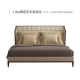 Sijiayuan Postmodern Mỹ nhẹ sang trọng giường gỗ rắn 1,8 mét đôi Bắc Âu tối giản đồ nội thất phòng ngủ chính giường ngủ - Giường