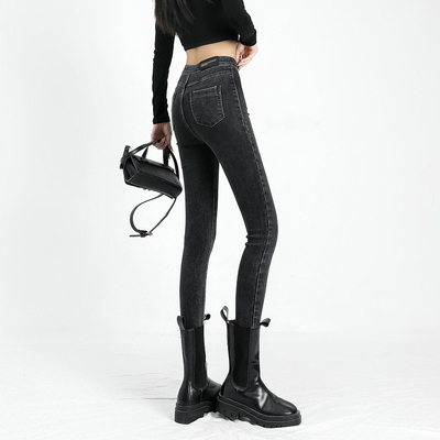 taobao agent Autumn elastic jeans, tight, 2022 collection, high waist, fitted