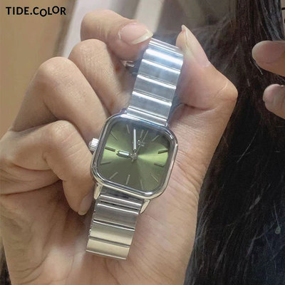 taobao agent Tidecolor small block watch women's retro minimalist Moriya light luxury niche watch female