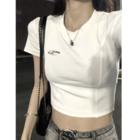 Белый [американский сладкий и пряный летний дофамин в коротких и тонких наполовину рукавах]