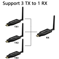 Беспроводной 50 м 3 переданный конец +1 приемный конец
