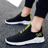 Демисезонная мужская спортивная обувь, высокие кроссовки, тканевые рабочие туфли, тренд сезона