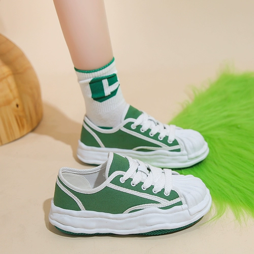 Тканевые туфли на платформе, кроссовки, белая обувь, коллекция 2022, в стиле Шанель