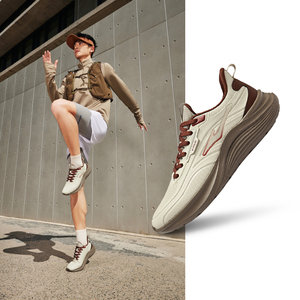 凌跃2鸿星尔克男鞋革面防水跑步鞋黑色公务鞋加绒运动鞋软底跑鞋