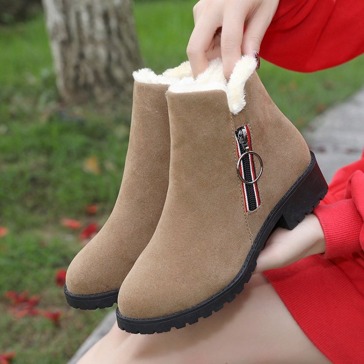 Buy Snow Boots women's winter 2021 new Korean Style 100 cotton shoes