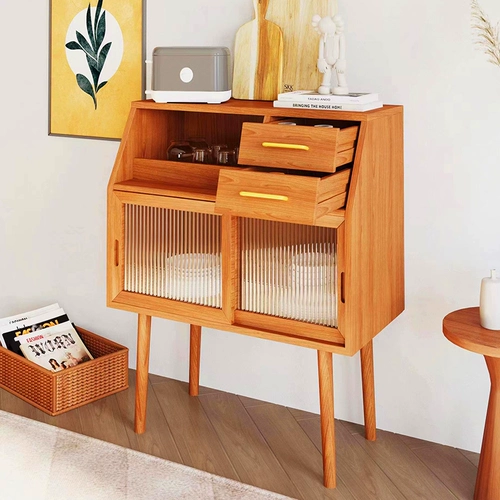 Шкаф для кухонной еды японская стиль сплошной древесина