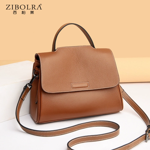 Модная универсальная портативная демисезонная барсетка, небольшая сумка, сумка на одно плечо, коллекция 2022, из натуральной кожи