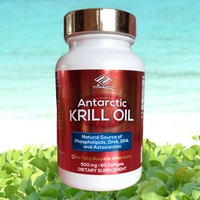 Американское оригинальное масло антарктической креветки, новая Haiers Antarctic Krill Oil 60 зерна креветков, содержащих