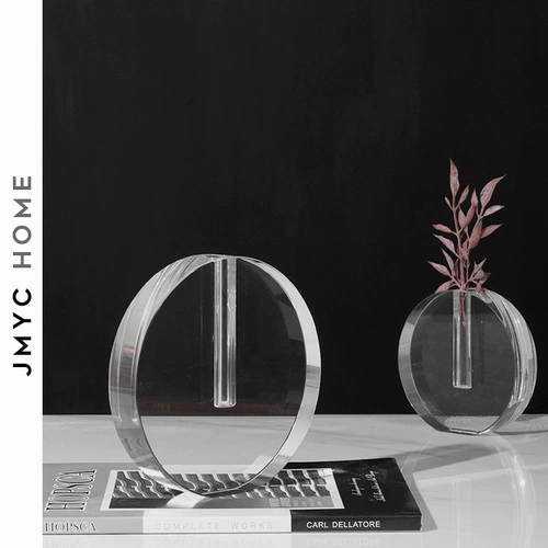 Простая, современная легкая роскошная круглое хрустальное пузырьковое пузырь цветок обмена модельными модельными комнатами продает столик журнальный столик, кофейные украшения