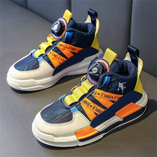 Туфли для мальчиков, баскетбольная форма, летняя дышащая спортивная обувь, высокие кроссовки, подходит для подростков