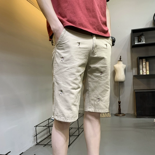Шорты, трендовые летние штаны для отдыха, с вышивкой, 2020