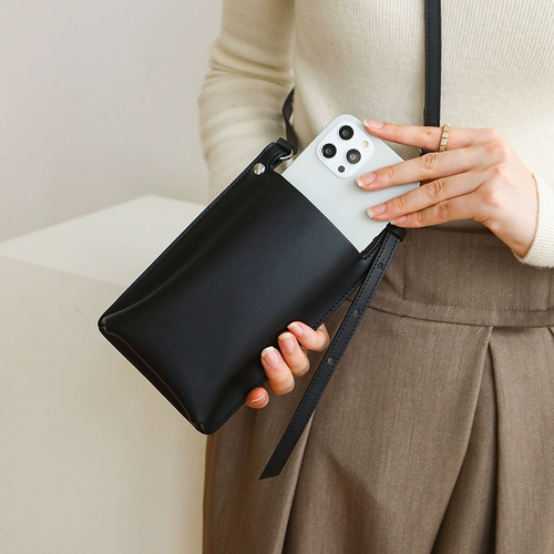 Небольшая дизайнерская сумка для телефона, кожаный мобильный телефон, небольшая сумка, из натуральной кожи, коллекция 2023