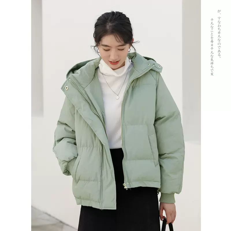 Ins港风羽绒棉服女冬22新款原宿学生短款棉衣外套chic Ins港风羽绒棉服女冬22新款原宿学生短款棉衣外套chic