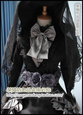 taobao agent Clothing, black lace dress, cosplay