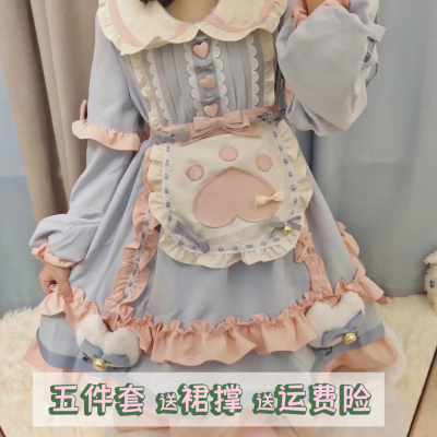 taobao agent Autumn warm cute dress, Lolita style, long sleeve, Lolita OP