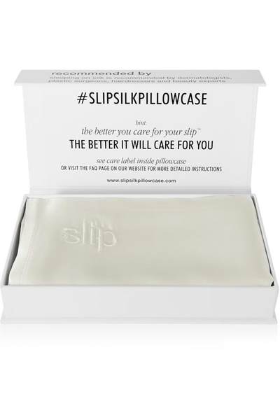 SLIP вышивка шелк xl наволочка  51 см  x 91 см