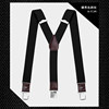 3009 [Upgrade the leather model, more durable] Black oblique 3 clip style [more fashionable]