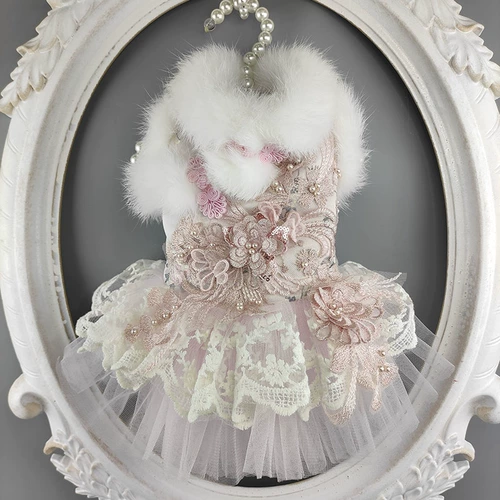 Розовое трехмерное ципао, милый шнурок-держатель, свитер, «сделай сам», увеличенная толщина