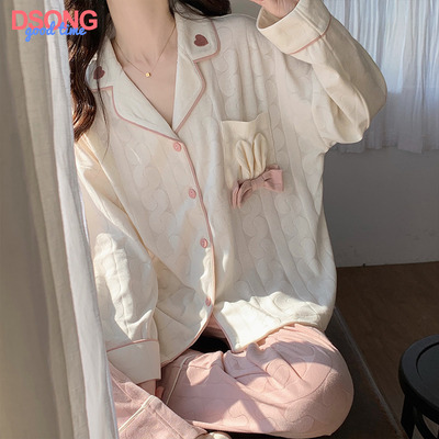 taobao agent Summer autumn demi-season pijama, cotton, 2023 collection, plus size, can be worn over clothes