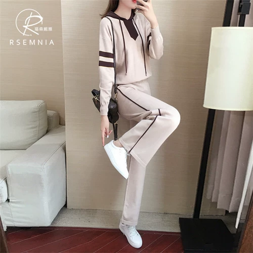 Комплект, демисезонный трикотажный лонгслив, модная толстовка, коллекция 2021, свободный крой, яркий броский стиль