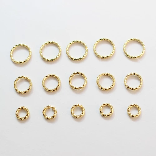 Медные золотые базовые серьги, аксессуары, 14 карат
