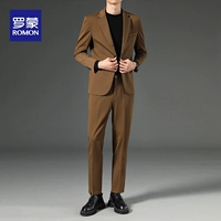 Brown [костюм+свитер+брюки для раздавливания] брюки могут быть выбраны для заказа примечаний
