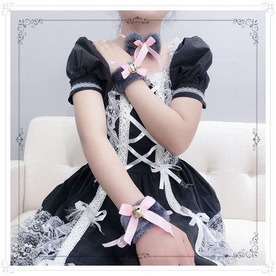 taobao agent Small bell, cute plush accessory, bow tie, cosplay