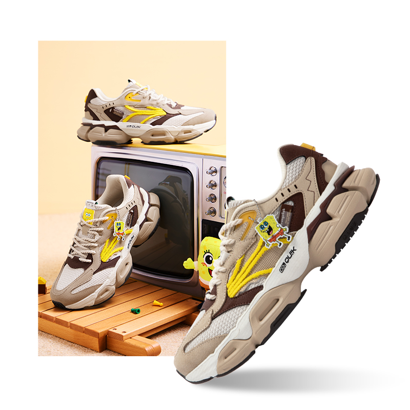 361° 酥饼2.0 秋冬加厚 橡胶大底 男女款防泼水运动鞋 73元，卷后