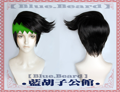 taobao agent [Blue beard] Jojo's wonderful adventure and immortal diamond shore dew cosplay wig black