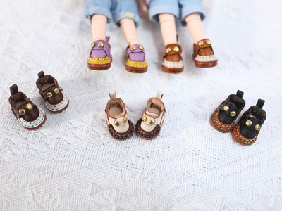 taobao agent OB11 baby shoes, cartoon cartoon cute handmade cowhide boots, pig shoes P9 body GSC 12 points bjd