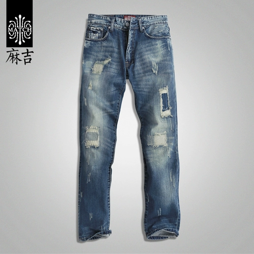 Демисезонная утепленный лонгслив, прямые свободные джинсы, повседневные брюки, большой размер