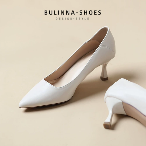 Обувь на высоком каблуке с заостренным носом, рабочие туфли, коллекция 2022, против усталых ног