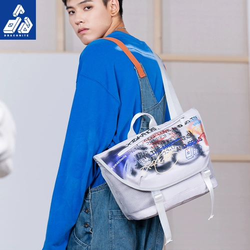 Draconite Wave Dot Graffiti Messenger Bag Мужская персонализированная печать Meltricks Bag Модная повседневная сумка для плеча женская 12346