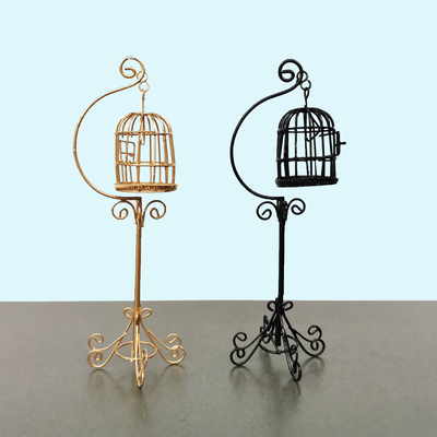taobao agent Micro -shrinking furniture iron cage model OB11 doll house baby house ornament garden garden courtyard meat decoration micro -view