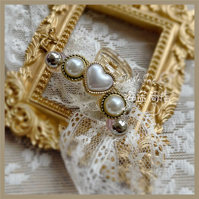 taobao agent Retro small grab pearl cute bangs clip super Q girl hair accessories elegant sweet Baroque