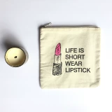 Бесплатная доставка срок службы - короткая косметическая сумка Canvas Trawing Bag Browbag Pen Pen Cuber Red Hand Account Portable Artificial Bag