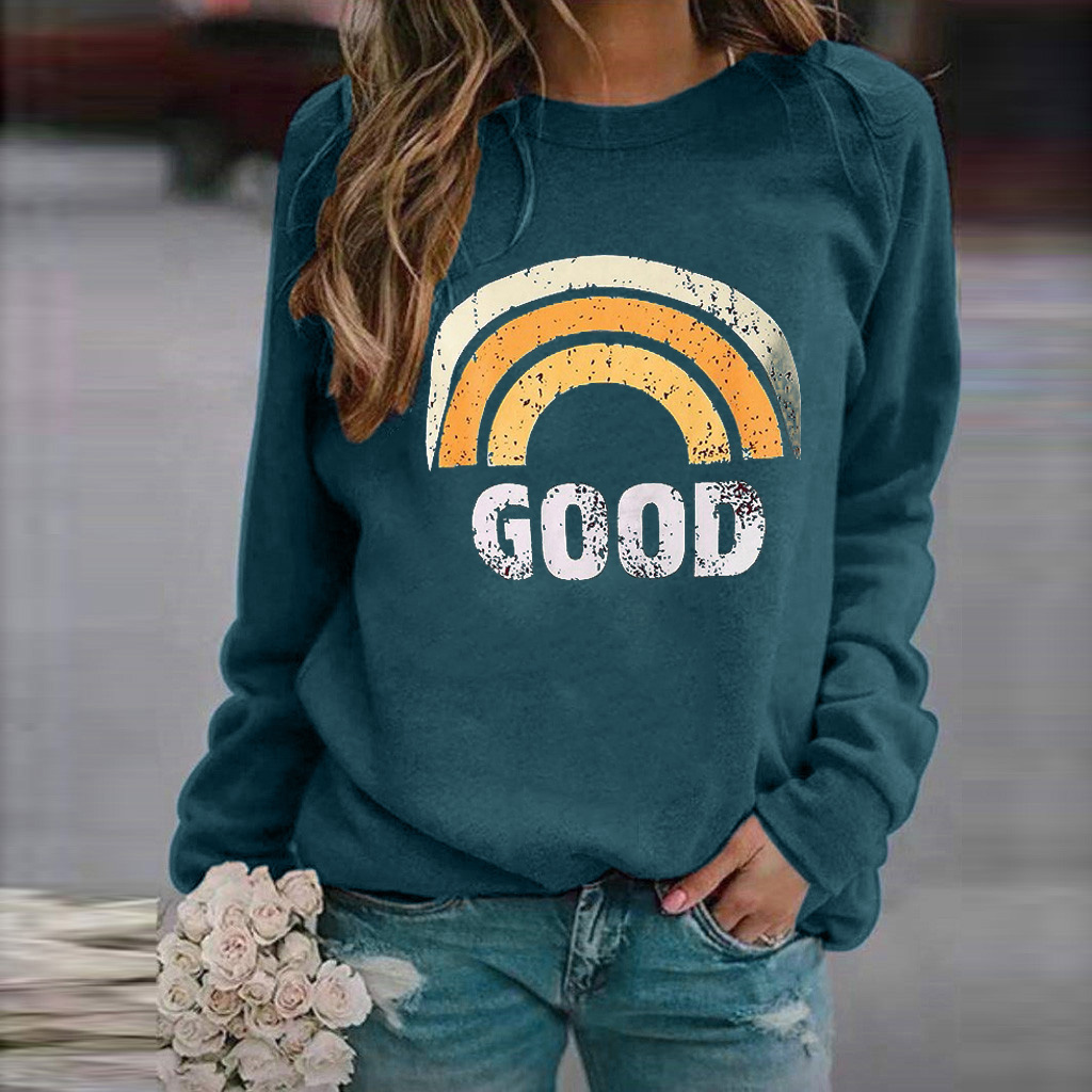 Denim blue rainbow