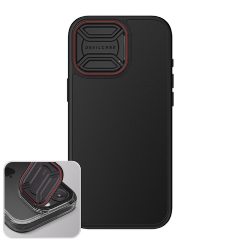 DEVILCASE Silver Streamlined Camera Tough Shockproof iPhone Case