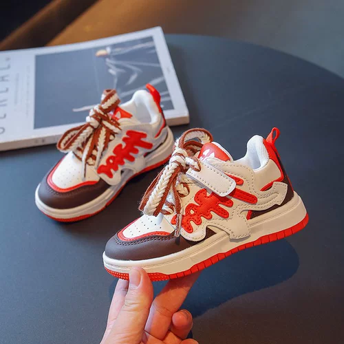 Детские модные кроссовки, спортивная обувь для мальчиков, коллекция 2022, осенние, мягкая подошва, подходит для подростков