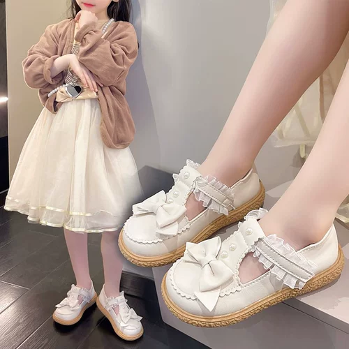 Обувь для принцессы, детские туфли для кожаной обуви, коллекция 2022, мягкая подошва, подходит для подростков, стиль Лолита