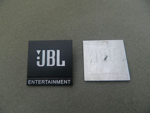 Speaker accessories-JBL stage Speaker aluminum sign jbl net cover metal nameplate trademark
