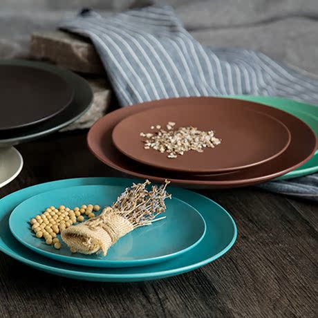 采撷舍日式简约陶瓷牛排盘意大利面盘西餐平盘菜盘托盘餐具点心盘