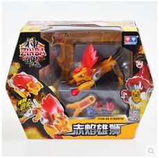 Игрушка Король войны 奥迪双钻神魄升级版 变形对战机器人 赤焰雄狮